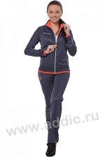 Костюм спорт. жен. S-278 (темно-серый
