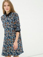 Patterned Dress Ecru