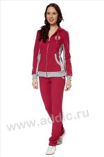 Костюм спорт. жен. 11L-RW-808 (бордовый