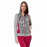 Костюм спорт. жен. 11L-RW-810 (серый с бордовыми брюками