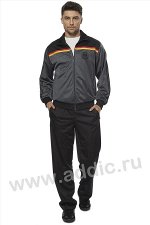 Костюм спорт. муж. Бундес S-113 (т.серый)