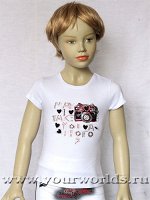 Детская гламурная футболка для девочки Miss Lorelli 51009