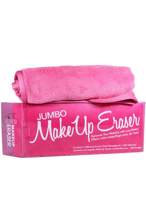 Makeup Eraser JUMBO большое полотенце для снятия макияжа и боди-арта, розовое