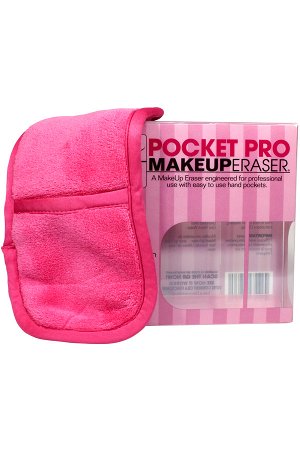 Makeup Eraser POCKET PRO умная материя для снятия макияжа с кармашком для руки, розовая