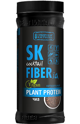 Клетчатка Фитококтейль "SK Fiber" Plant Protein Чиа 350 гр.
