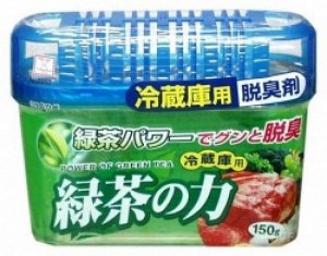 KOKUBO Дезодорант-поглотитель неприятных запахов для холодильника с экстрактом зелёного чая (общая камера) 150 г