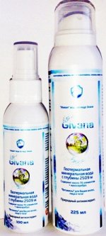 Геотермальная минеральная вода Givana 100 мл, спрей, Без отдушек