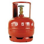 Перезаправляемый газовый пропановый баллон пустой объемом 5 л