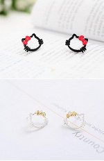 Серьги кошечка
