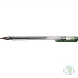 Ручка гелевая DOLCE COSTO 0,5мм , прозр.корпус, зеленая