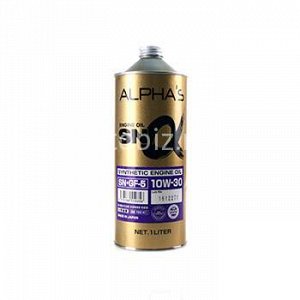 62971 ALPHA'S 10W30  SN/GF-5  (бензин, синтетика)  1л (1/20) 709141
