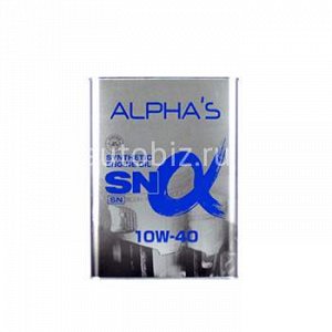 63003 ALPHA'S 10W40  SN  (бензин, синтетика)  4л (1/6) 709644