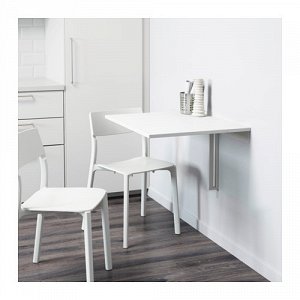 IKEA НОРБЕРГ Стол откидной стенного крепежа, белый