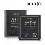 PETITFEE маска д/лица гидрогел. ЖЕМЧУГ/ЗОЛОТО
