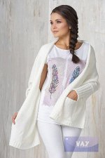 Жакет женский 1432-1. Цвет: ECRU молочный