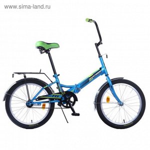 Велосипед 20" Novatrack TG20, 2017, 1ск., цвет синий