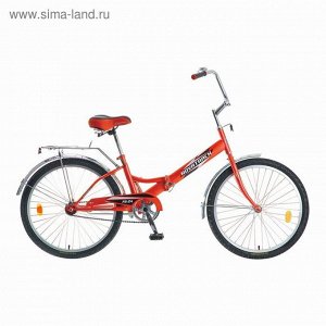 Велосипед 24" Novatrack FS, 2016, цвет красный