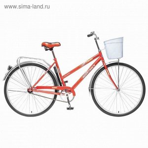Велосипед 28" Novatrack Lady Fiesta, 2016, цвет красный, размер 18"