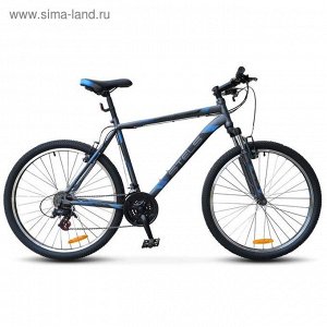 Велосипед 26" Stels Navigator-500 V, 2017, цвет антрацитовый/синий, размер 18"