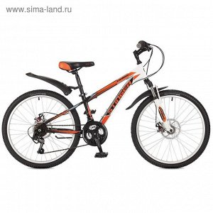 Велосипед 24" Stinger Caiman D, 2017, цвет оранжевый, размер 12,5"