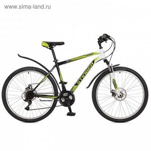 Велосипед 26" Stinger Caiman D, 2017, цвет зелёный, размер 16"