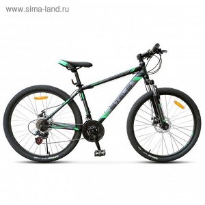 Велосипед 26" Stels Navigator-500 MD, 2017, цвет чёрный/зеленый, размер 20"