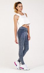 Спортивные леггинсы, черный меланж
