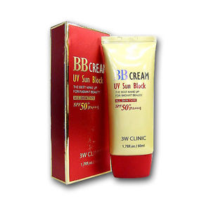 3W CLINIC BB Cream UV Sun Block Солнцезащитный BB крем для лица , 50 мл