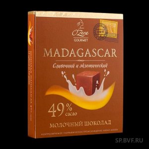 Шоколад OZera Мadagascar 49%  молочный 90г