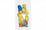 Полотенце махровое 70*140 Семейка Simpsons