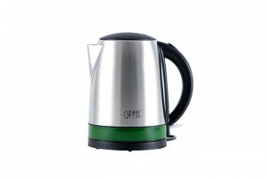 2005 GIPFEL Чайник электрический для кипячения воды, 1.7 Л. Материал: нерж сталь, пластик. Цвет ободка: зеленый.