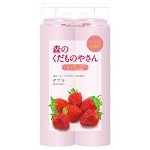 FUJIEDA SEISHI Туалетная бумага двухслойная, аромат клубники, 27,5 м, 12 рулонов