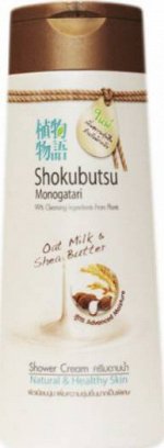 LION SHOKOBUTSU Крем-гель для душа &quot;Овсяное молочко и масло Ши&quot;, 200мл..