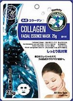 Mitomo Маска для лица Natural 512 с Коллагеном, повышающая эластичность и упругость, 25 гр