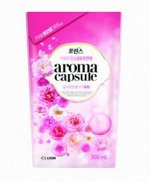 LION Кондиционер для белья с ароматом розы «АROMA CAPSULE», мягкая упаковка, 300 мл