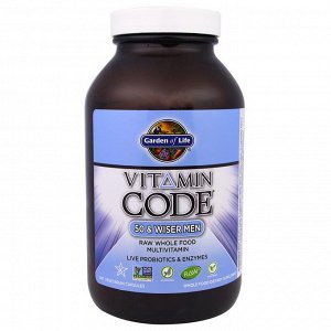 Garden of Life, Vitamin Code, мультивитамины из цельных продуктов для мужчин от 50 лет, 240 вегетарианских капсул