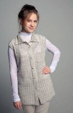 Жилет из льна