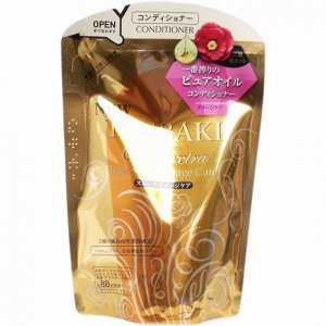 "SHISEIDO" "TSUBAKI Oil Extra" Кондиционер для восстановления поврежденных волос, насыщенный  маслом камелии (мэу), 330 мл., 1/1