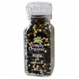 Simply Organic, Мельница, Смесь перцев, 3 унции (85 г)