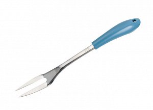 6516 GIPFEL Вилка для мяса CENTURION Светло-голубой цвет ручки Материал: S/S 18/0 (#430), PP&TPR