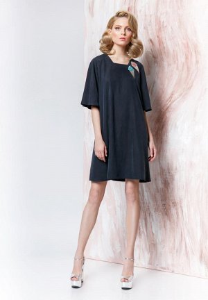Платье Состав: Модал 72%  полиэстер 28%. Платье выполнено из современного материала Модал - легкий, воздухопроницаемый, очень мягкий и нежный на ощупь материал, обладает «эффектом прохладного прикосно