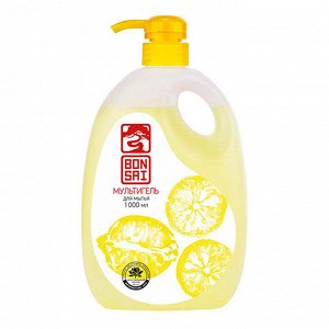 BONSAI Высокоэкономичный мультигель с ароматом японского лимона, 1000 мл