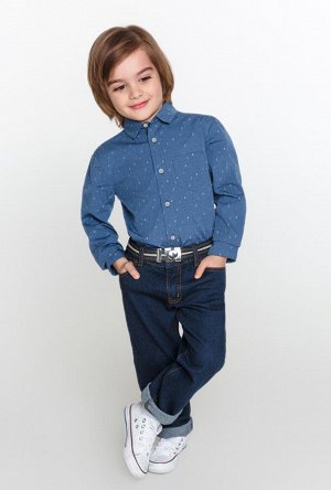 Брюки джинсовые детские для мальчиков Rook глубокий синий
