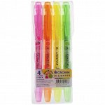 Набор текстовыделителей Crown &quot;Multi Hi-Lighter Aroma&quot; 4цв., 1-4мм, ароматиз., чехол с европодвесом