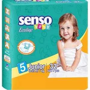Senso Baby Ecoline подгузники junior (11-25 кг), 32 шт