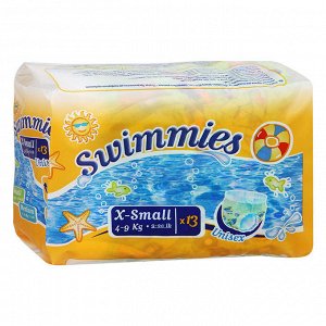 Детские трусики для плавания Swimmies X-Small (4-9 кг) 13 шт