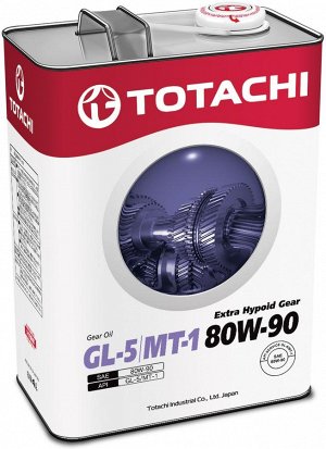 Масло трансмиссионное TOTACHI Extra Hypoid Gear GL-5 минерал. 80W90 4л