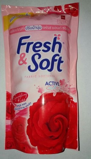 LION "Essence Fresh & Soft" Кондиционер для белья 600мл "Red Rose" (м.у)