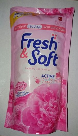 LION "Essence Fresh & Soft" Кондиционер для белья 600мл "Pink Elegance" (м.у.)