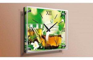 B61 Часы настенные под стеклом 50х50 см